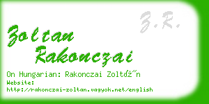 zoltan rakonczai business card